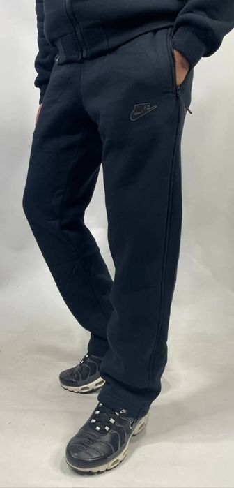 Мужские спортивные штаны Nike зимние теплые на флисе