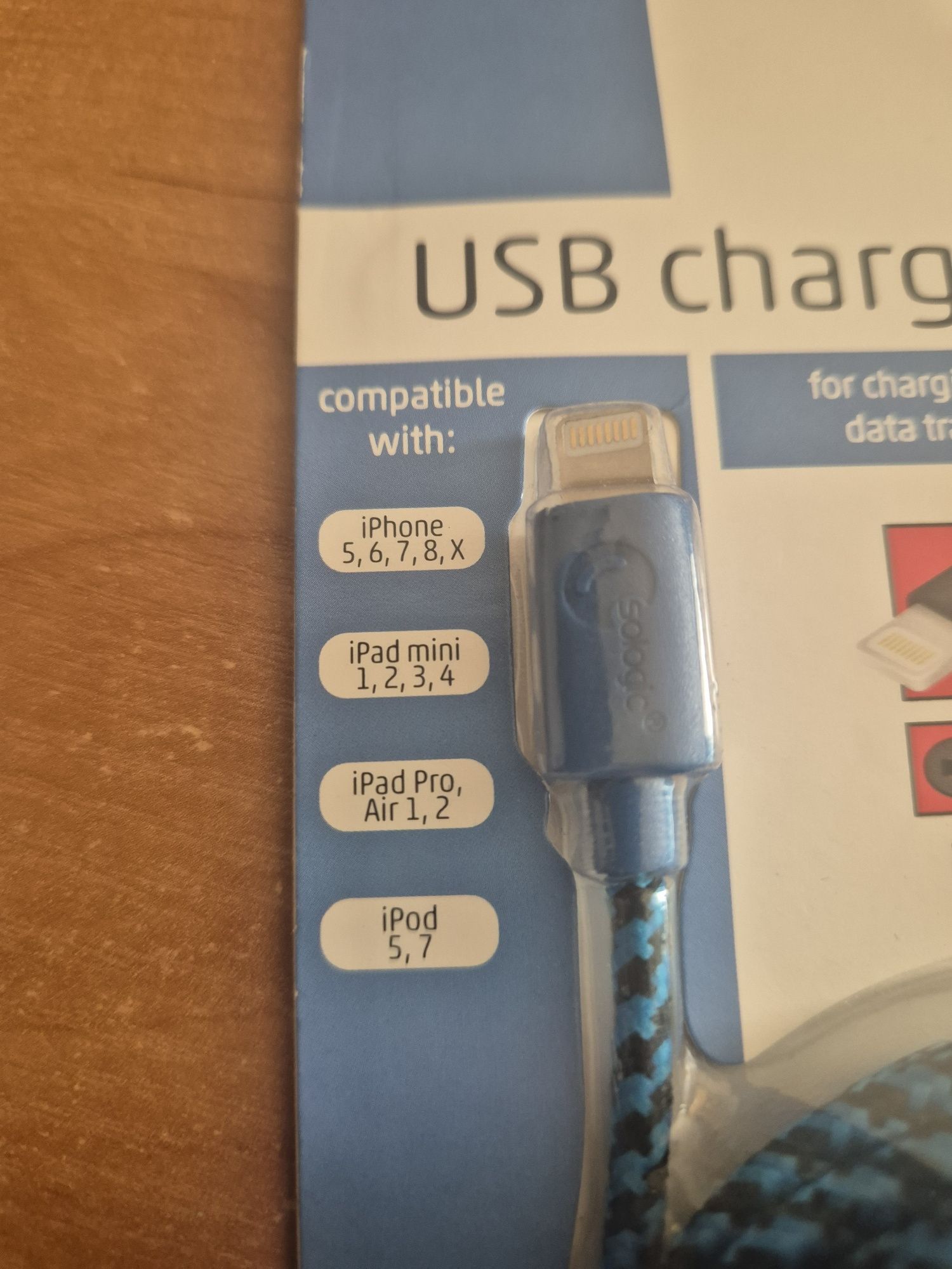 Kabel do iPhone, iPad, iPod - 8 pin.