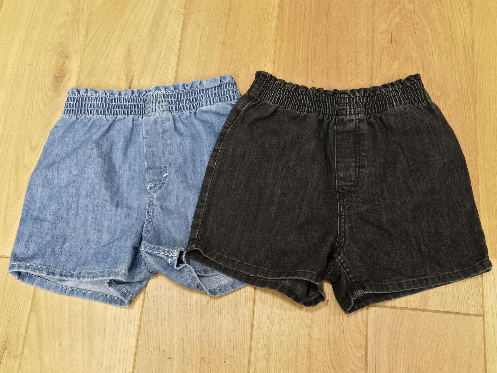 H&M dziecięce szorty spodenki jeansowe x2 r. 122