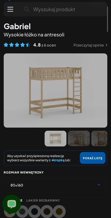 Łóżka piętrowe na antresoli