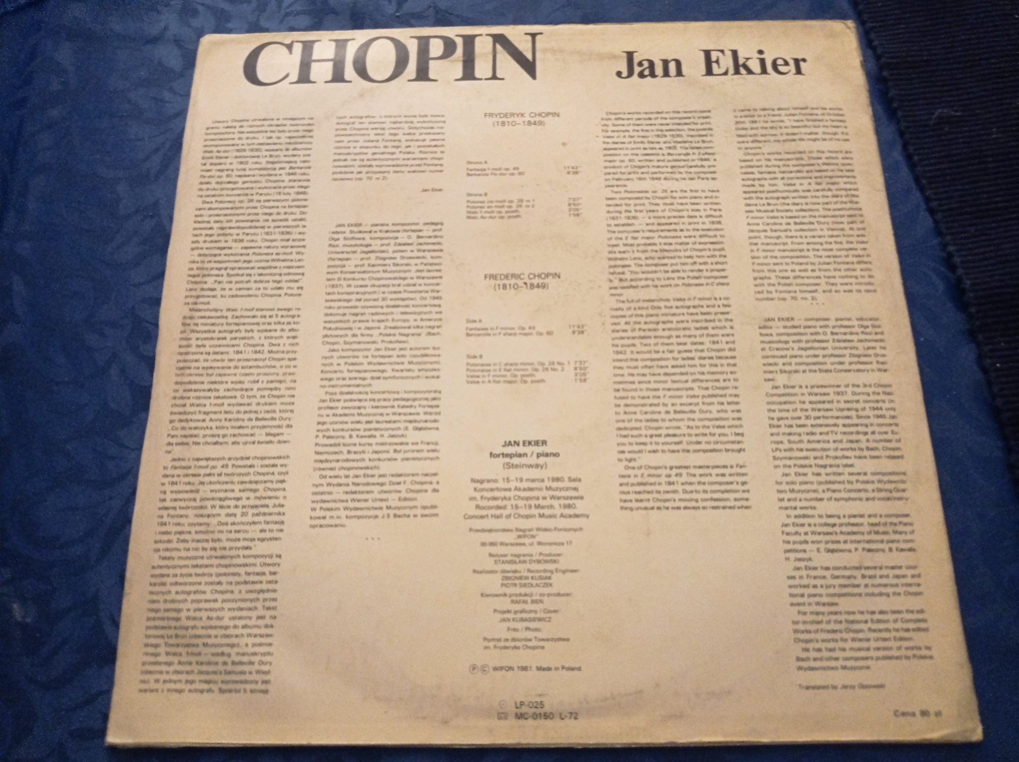 Chopin  -  Jan Ekier