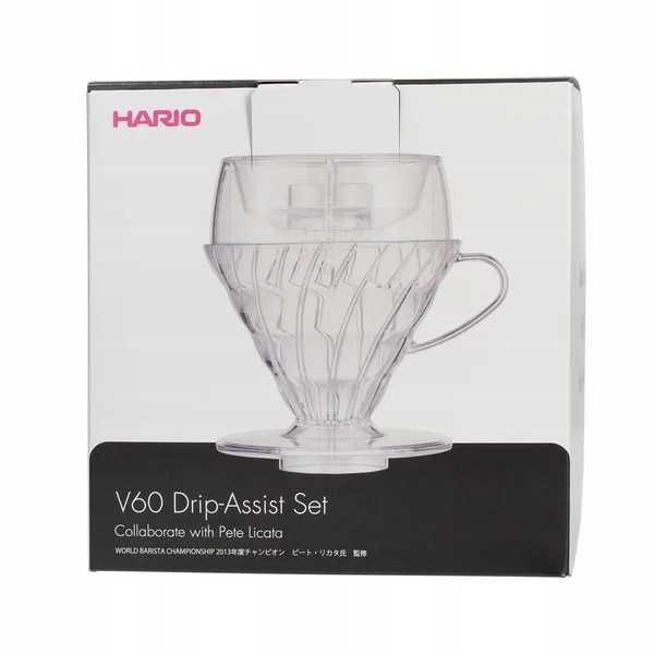 Zestaw do parzenia kawy Hario Dripper V60-02  + dzbanek Hario