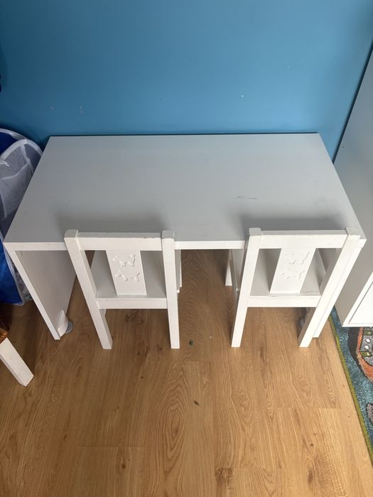 IKEA Kritter krzesła i stół biurko