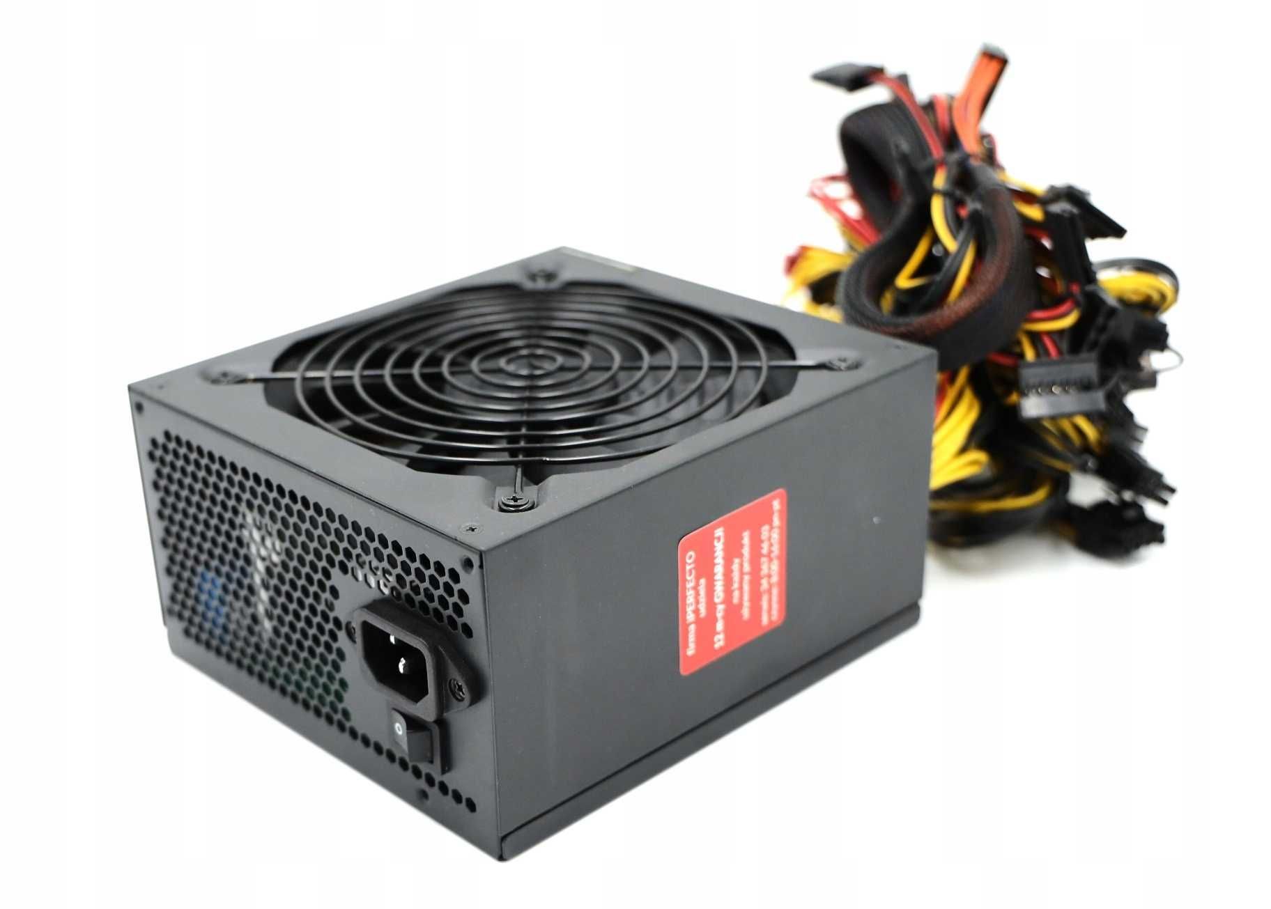 Zasilacz Qoltec ATX 1600w PLATINIUM 80 plus 1600 W - 12 msc. gwarancji