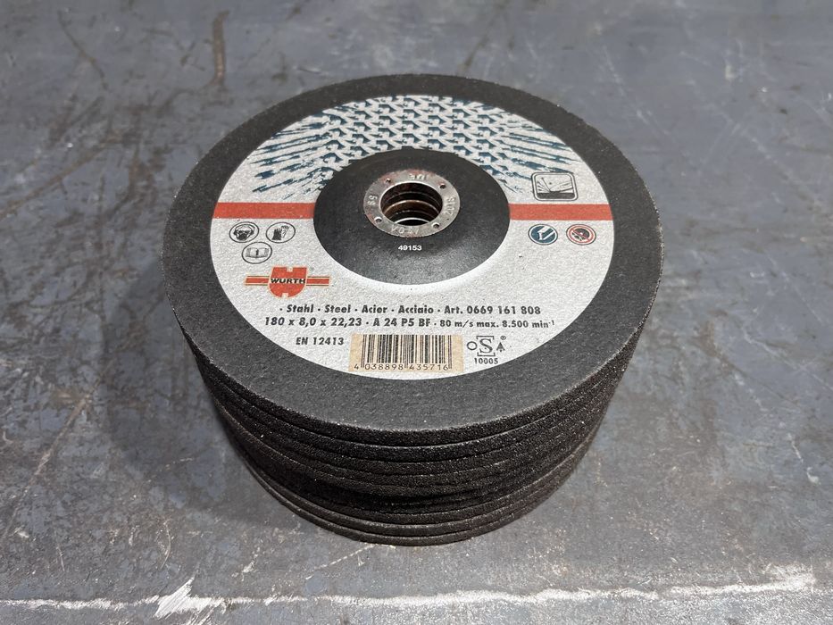 Шлифовальный круг WÜRTH Schruppscheiben A24P5BF 180x8,0x22,23 мм