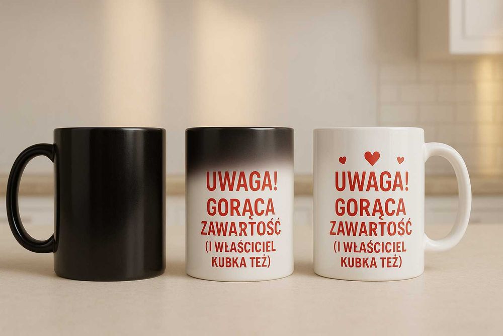 Kubek magiczny z nadrukiem na zamówienie – Twoje zdjęcie lub logo