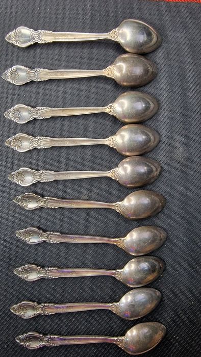 Чайні ложки МНЦ посріблені мельхіорові