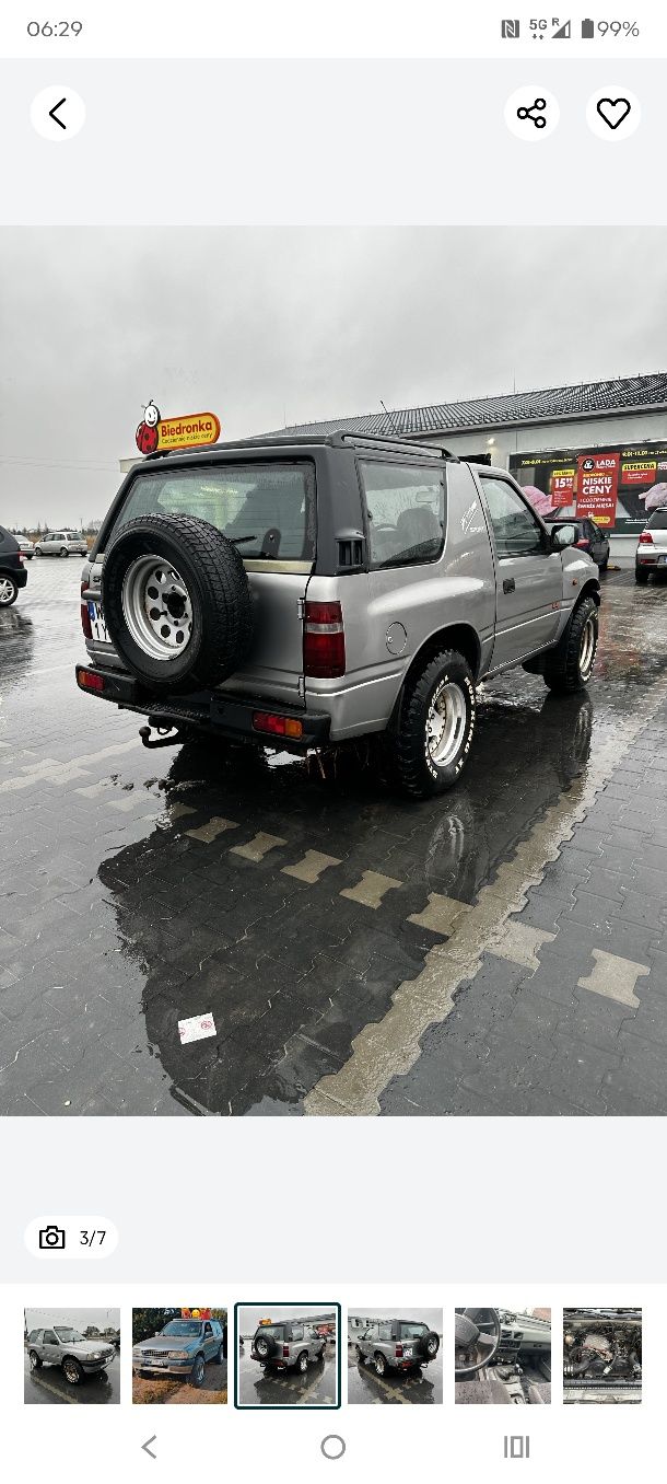 Isuzu Opel Frontera 3.0V6 210km LPG