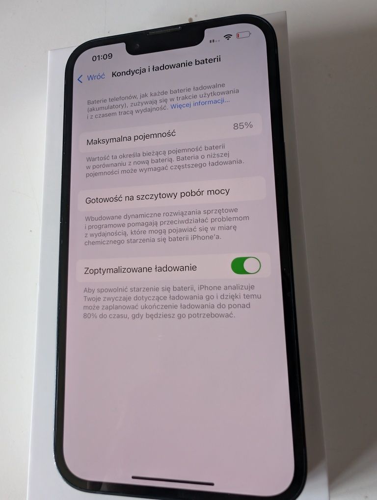 IPhone 14 128 GB, 85% baterii