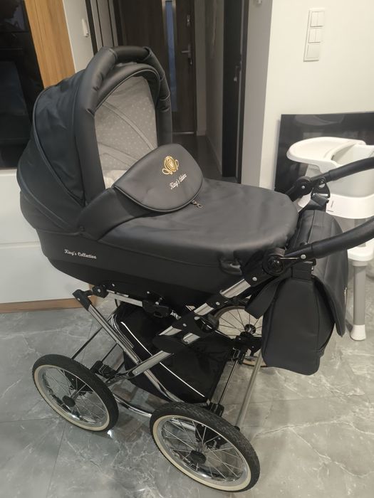 Wózek 4w1 King Lonex retro ISOFIX- jak nowy
