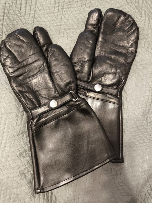 Rękawice wojskowe na motor-skóra