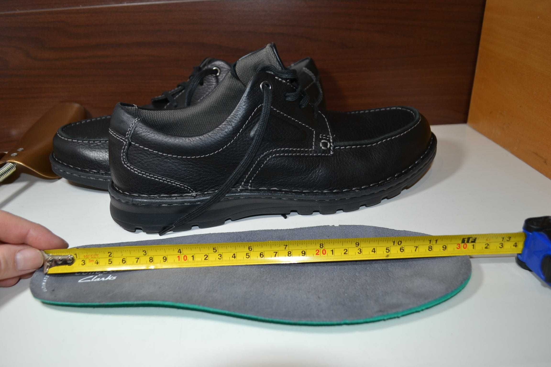 clarks 45-46р мокасины туфли кожаные оригинал полуботинки