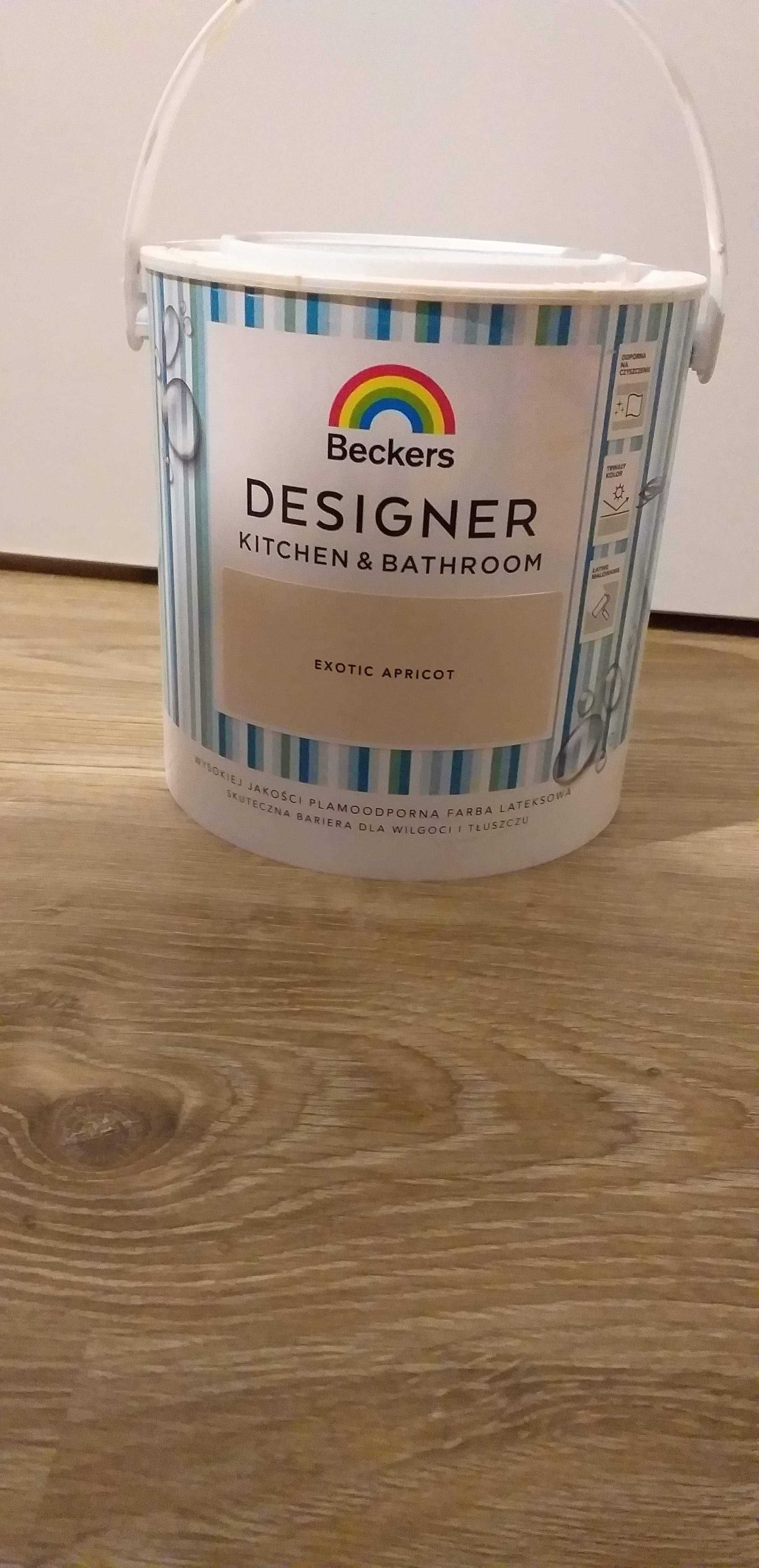 beckers Light grey apricot dulux easycare  biel śnieżka zacieki plamy