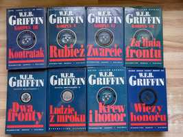 W.E.B. Griffin Zestaw 8 książek Rubież Zwarcie Za linią frontu i inne