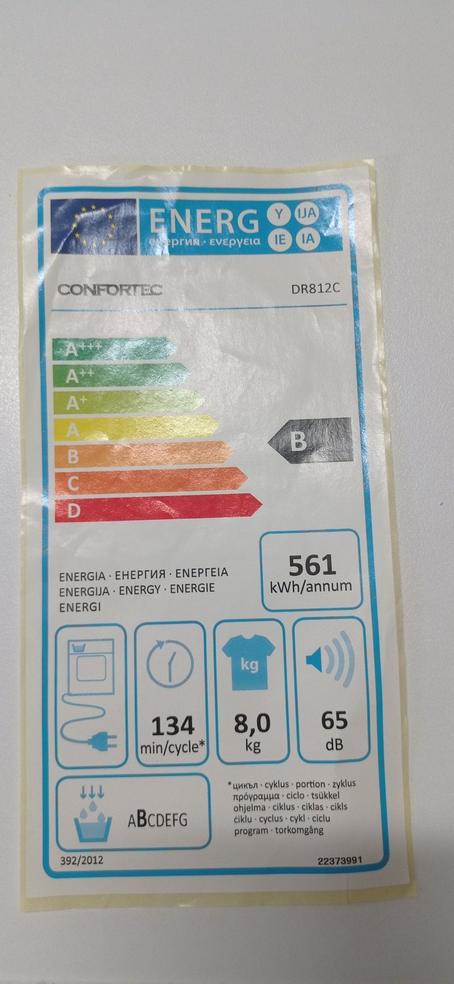 Secador de roupa de gaveta/tubo 8kg