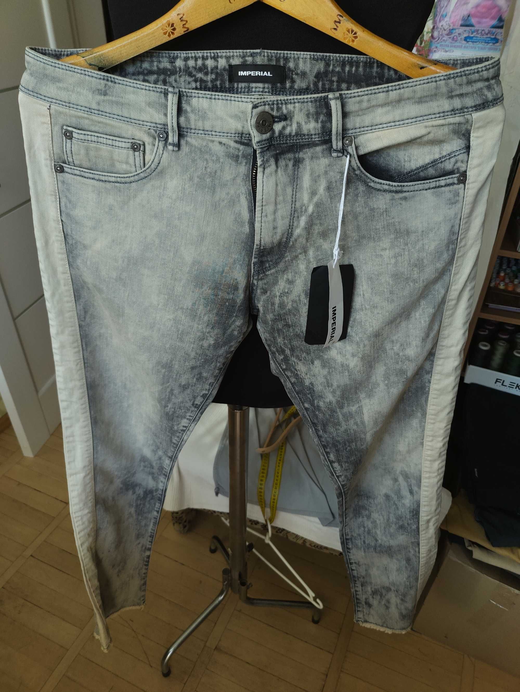 Джинсы Imperial jeans Italy w34 stretch grey.