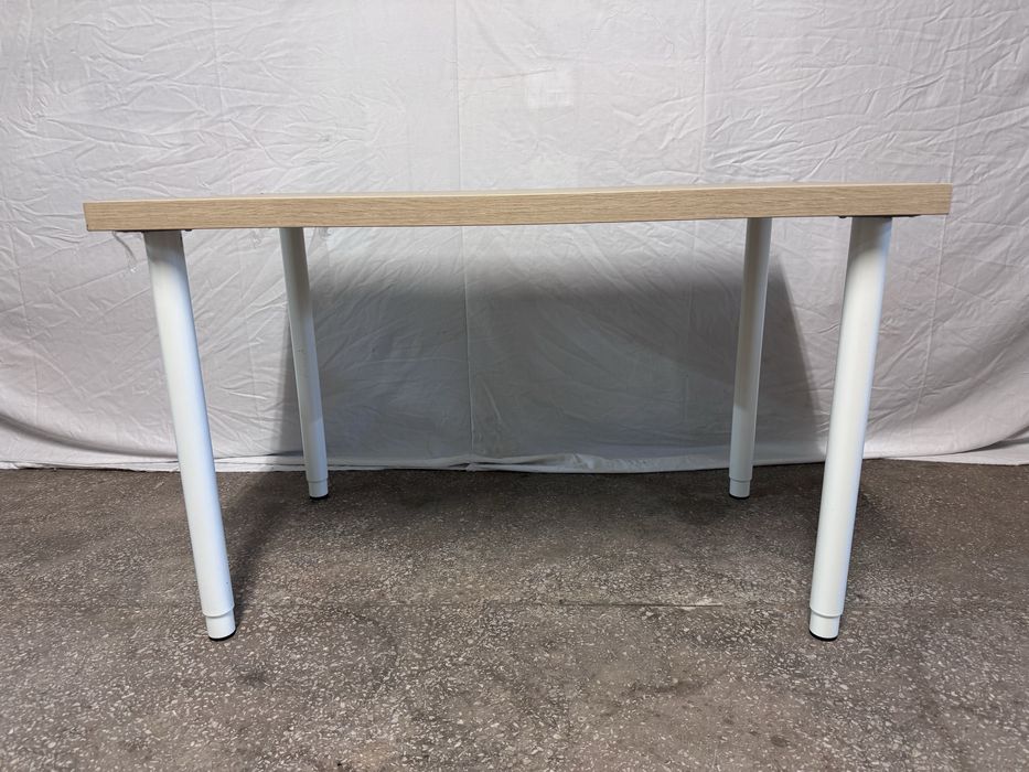 Stół Ikea z blatem Linnmon 100x60cm nogi Olov regulowane białe