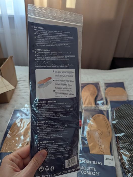 Wkładki do butów Plantillas Solette Comfort różne rozmiary