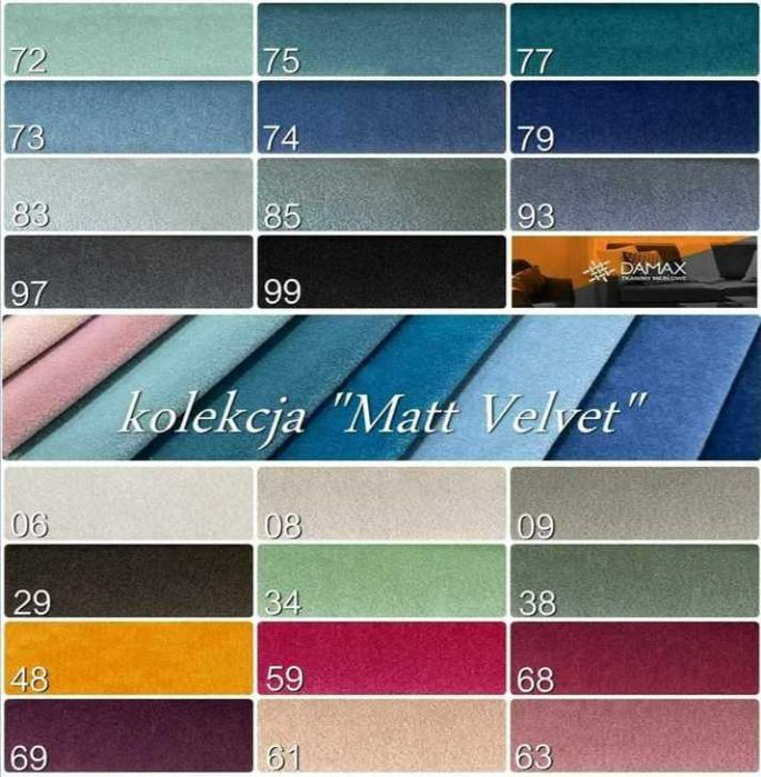 Narożnik rogówka MOLY z funkcją spania sprężyna bonell matt velvet