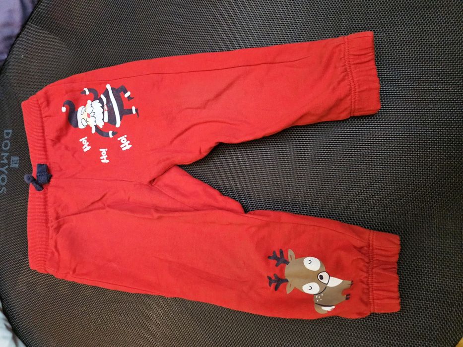 Spodnie niemowlęce dziecięce świąteczne r.86