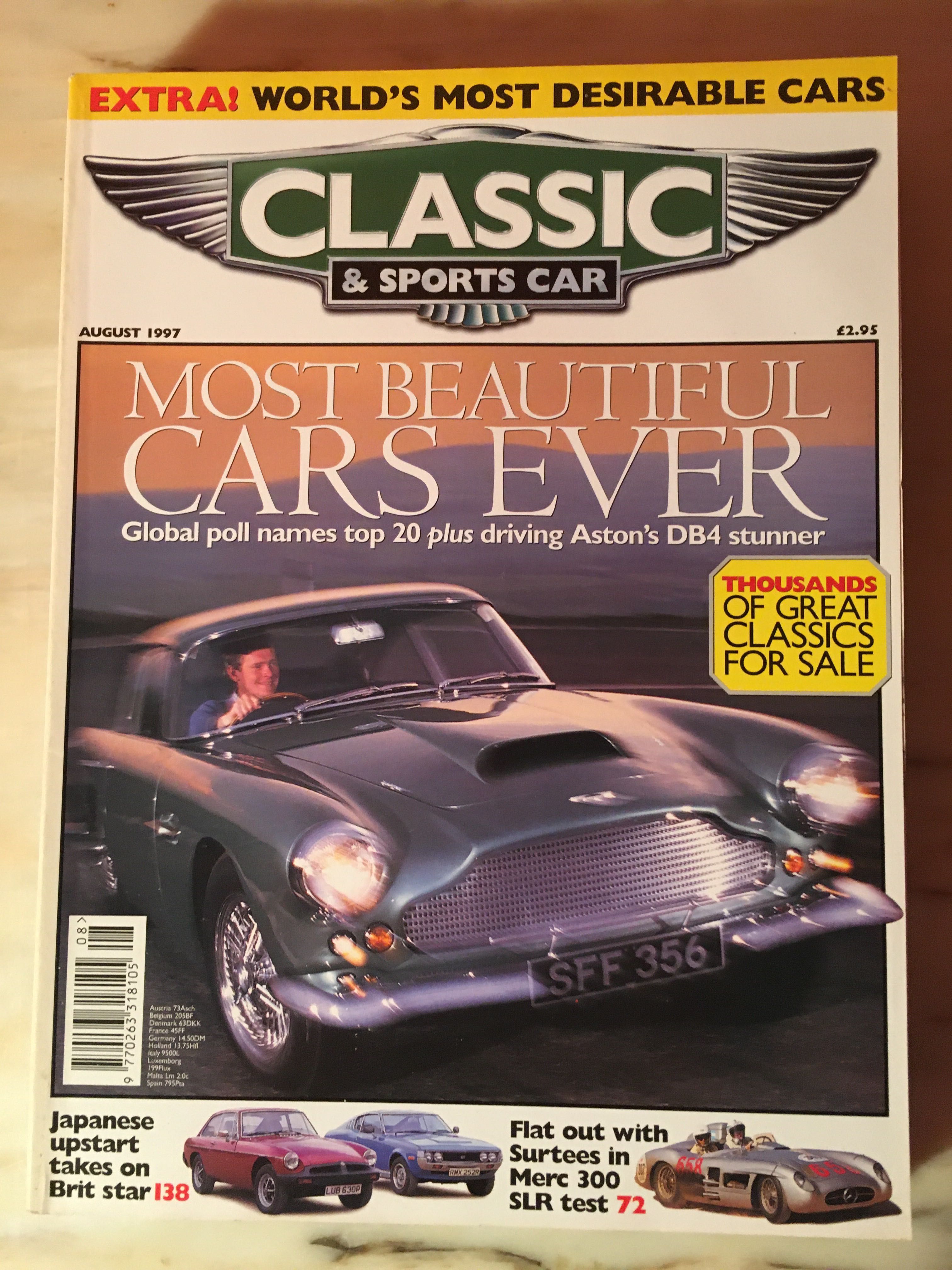 ASTON MARTIN - 4 revistas Classic & Sports Car