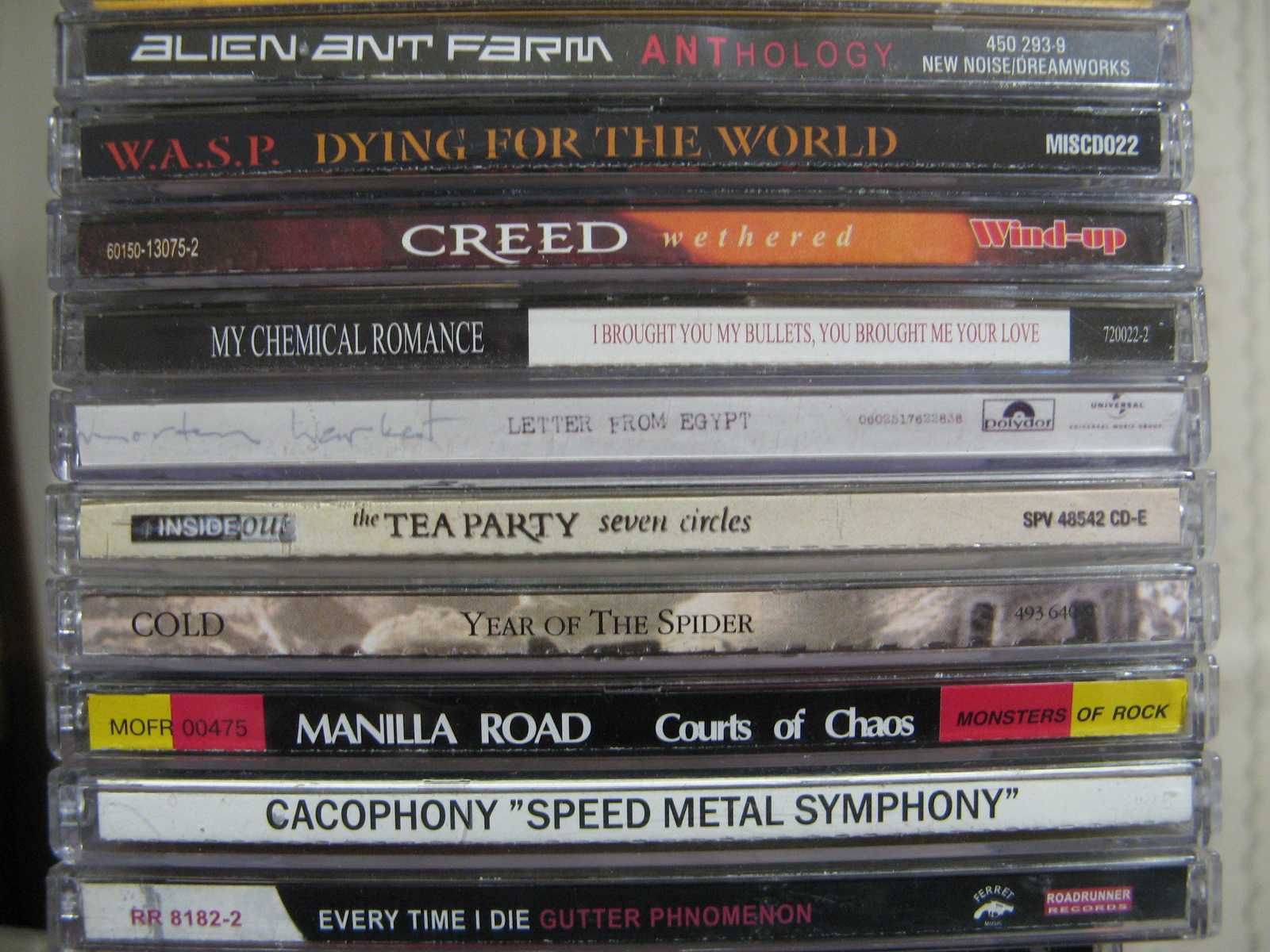 CD Scorpions, GammaRay, My Dying Bride, System Of A Down, Hatebreed