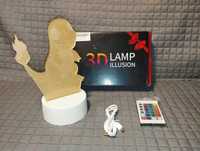 Lampka - Lampa LED RGB 3D - Pokemon - Charmander