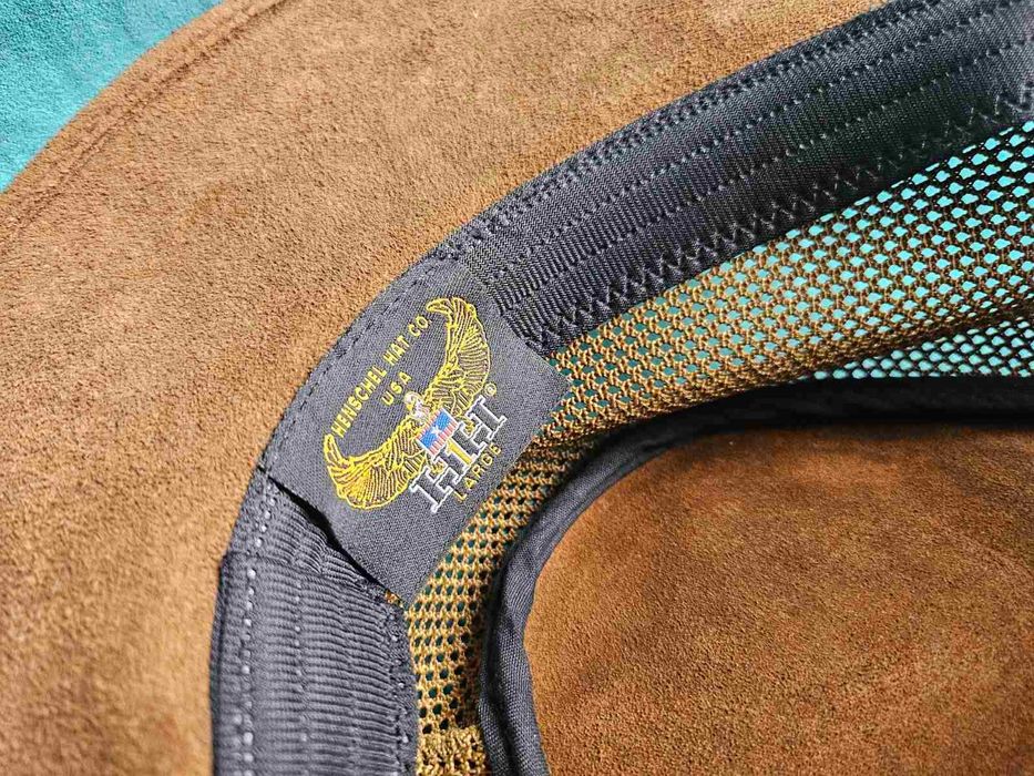 ковбойська шляпа кожа 100% ориг H1H Hanschel hat co USA коричнева р-рL