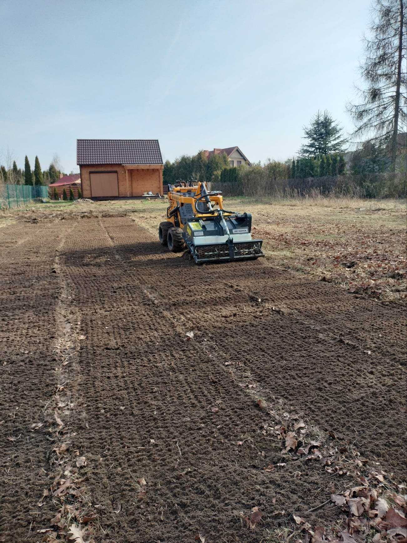 Usługi miniładowarka glebogryzarka separacyjna, roboty ziemne