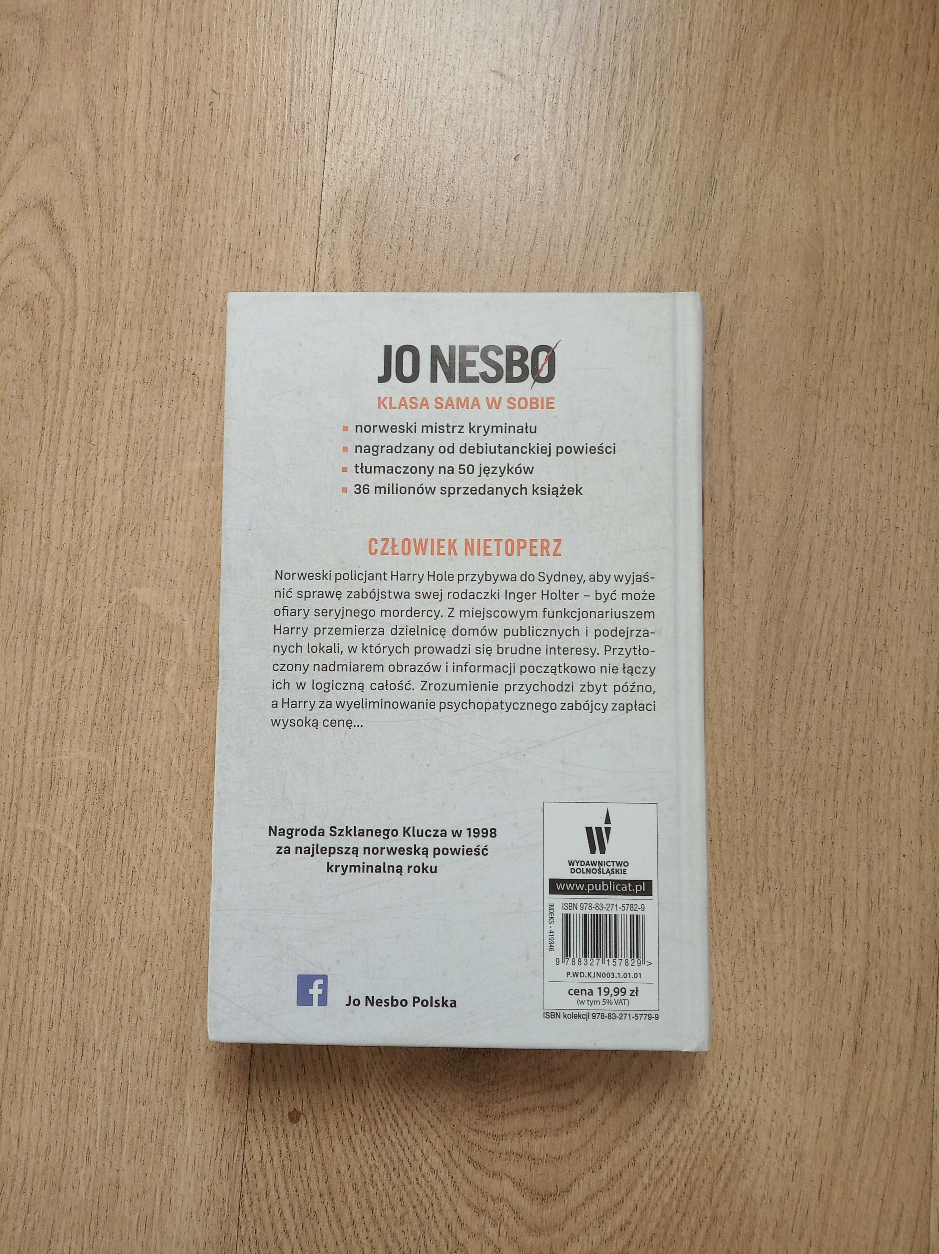 Książka - "Człowiek nietoperz" J. Nesbo