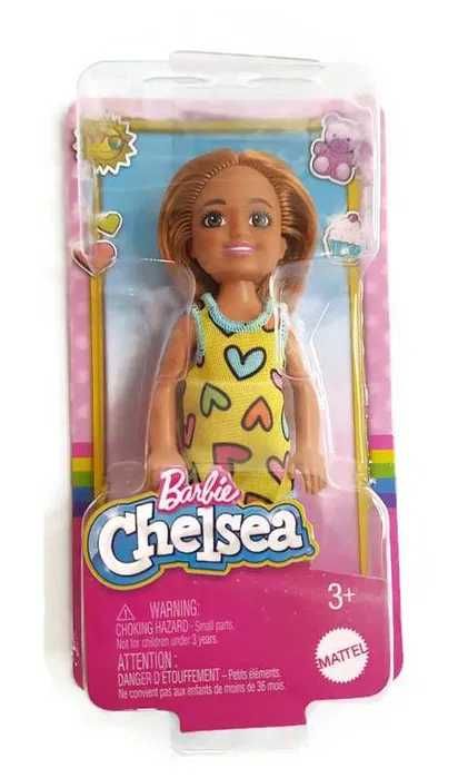 Barbie Chelsea Lalka Sukienka w serca HNY57