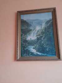 Obraz na płótnie Waterfall in Velino Near Terni - 1978