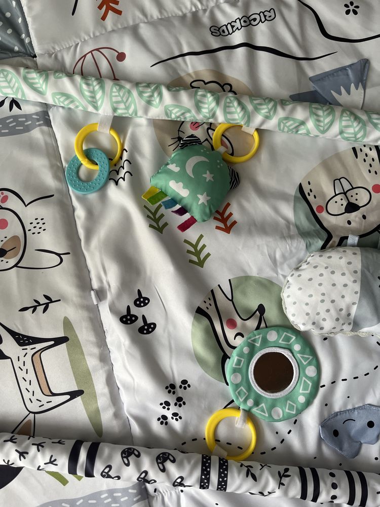 Mata RicoKids interaktywna, edukacyjna, 0+, krolik plus materacyk