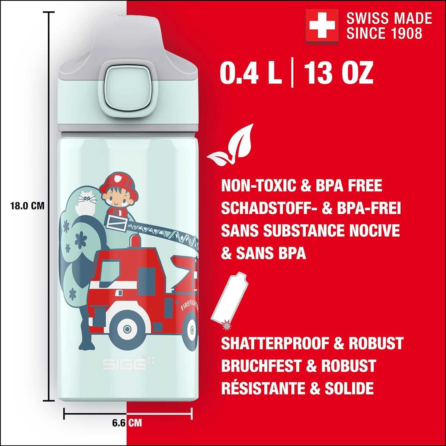 SIGG 400ml BIDON dla dzieci butelka ze słomką Miracle w034