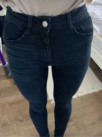 Dżinsy jeansy Zara wysoki stan rurki rozmiar 32 granatowe