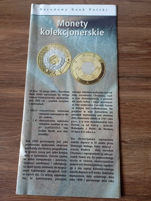 Folder emisyjny 2000 rok