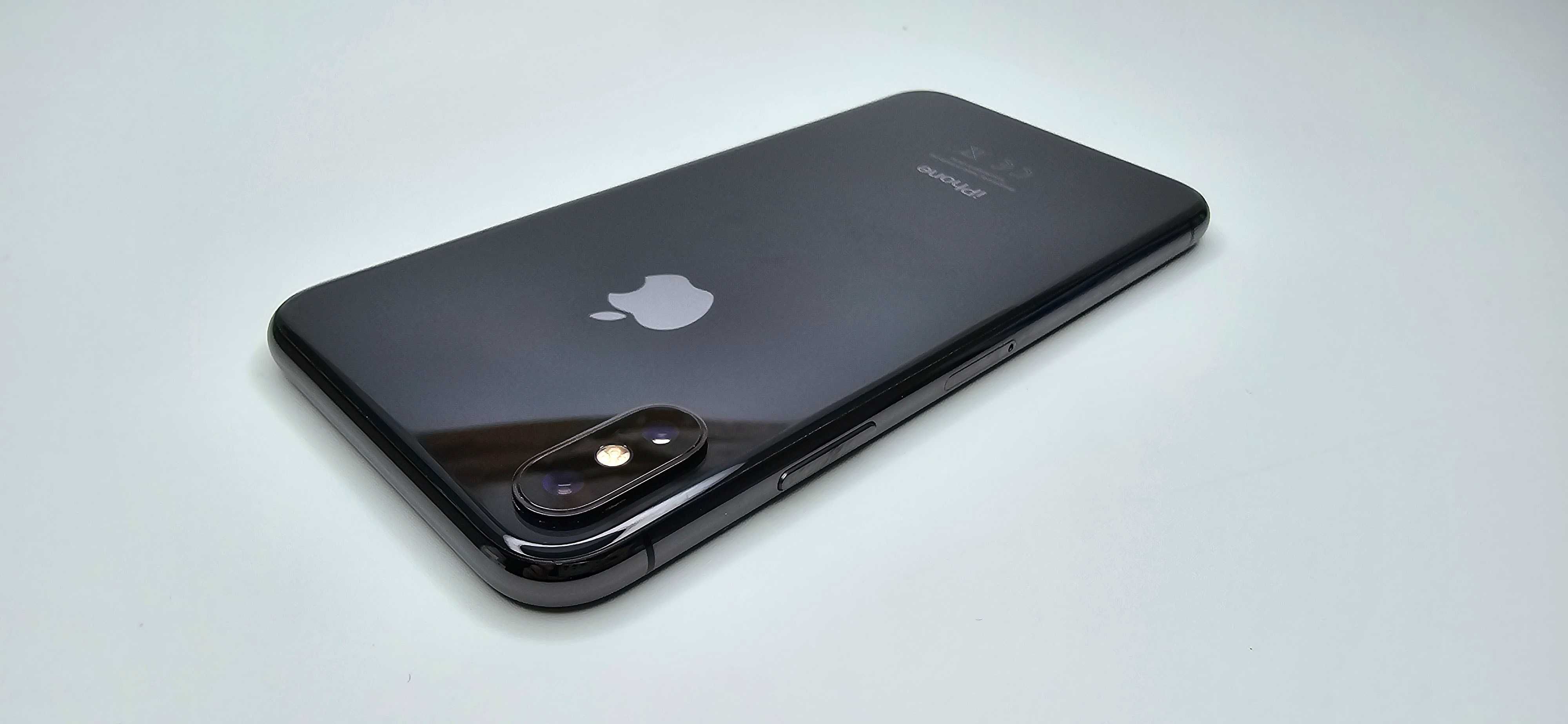 iPhone X 64GB komplet, gwarancja, 100% bateria