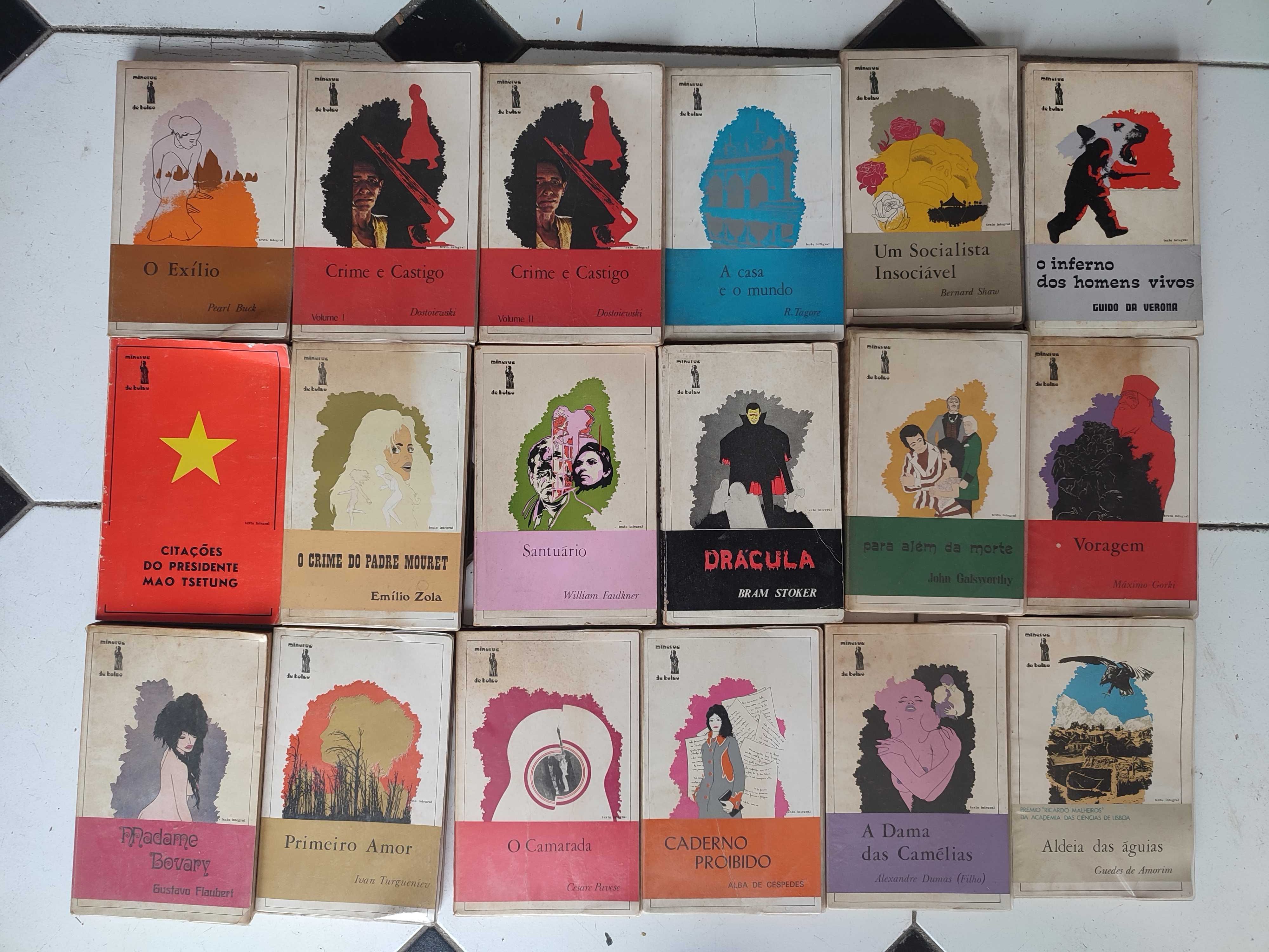 Lote 57 livros Literatura Autores Estrangeiros - Edições de Bolso