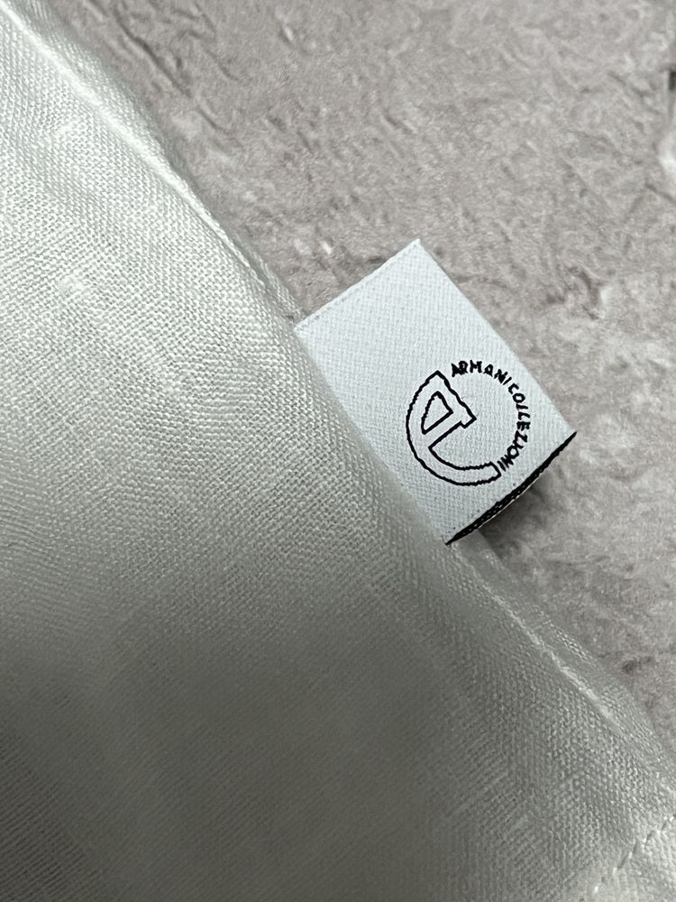 Лляна сорочка Armani Collezioni (оригінал, 100% льон)