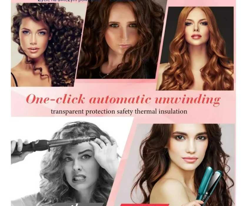Profesjonalna prostownica lokówka do włosów Fashion