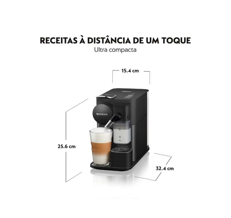 Máquina de café Nespresso Delonghi preta