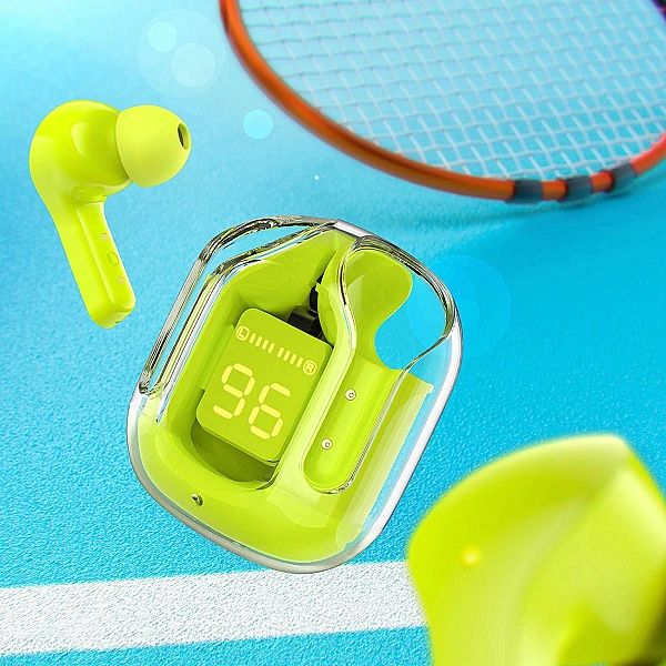 Acefast dokanałowe słuchawki bezprzewodowe TWS Bluetooth zielony (T6 y