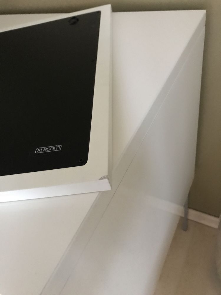 Lustro dekoracyjne XLBoom Loop Mirror białe do powieszenia