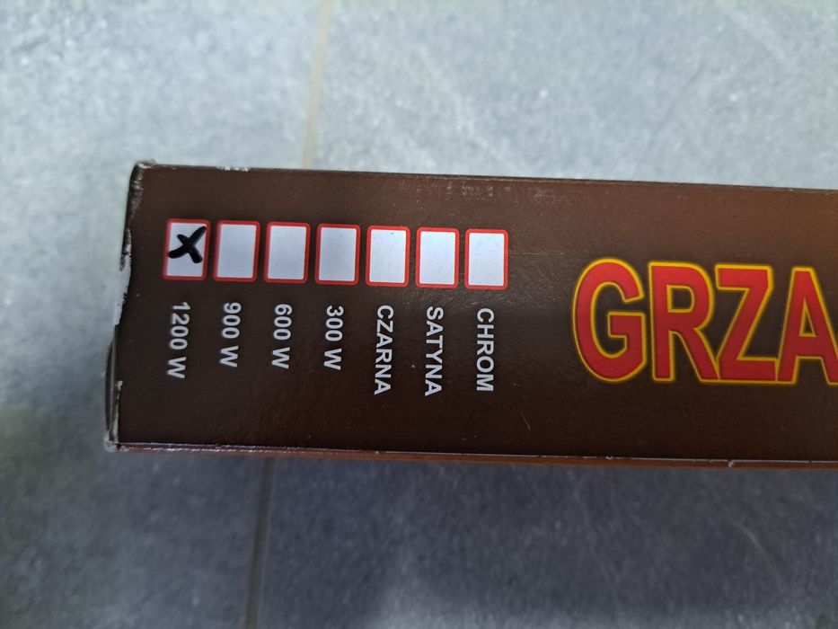 Nowa grzałka łazienkowa 1200w