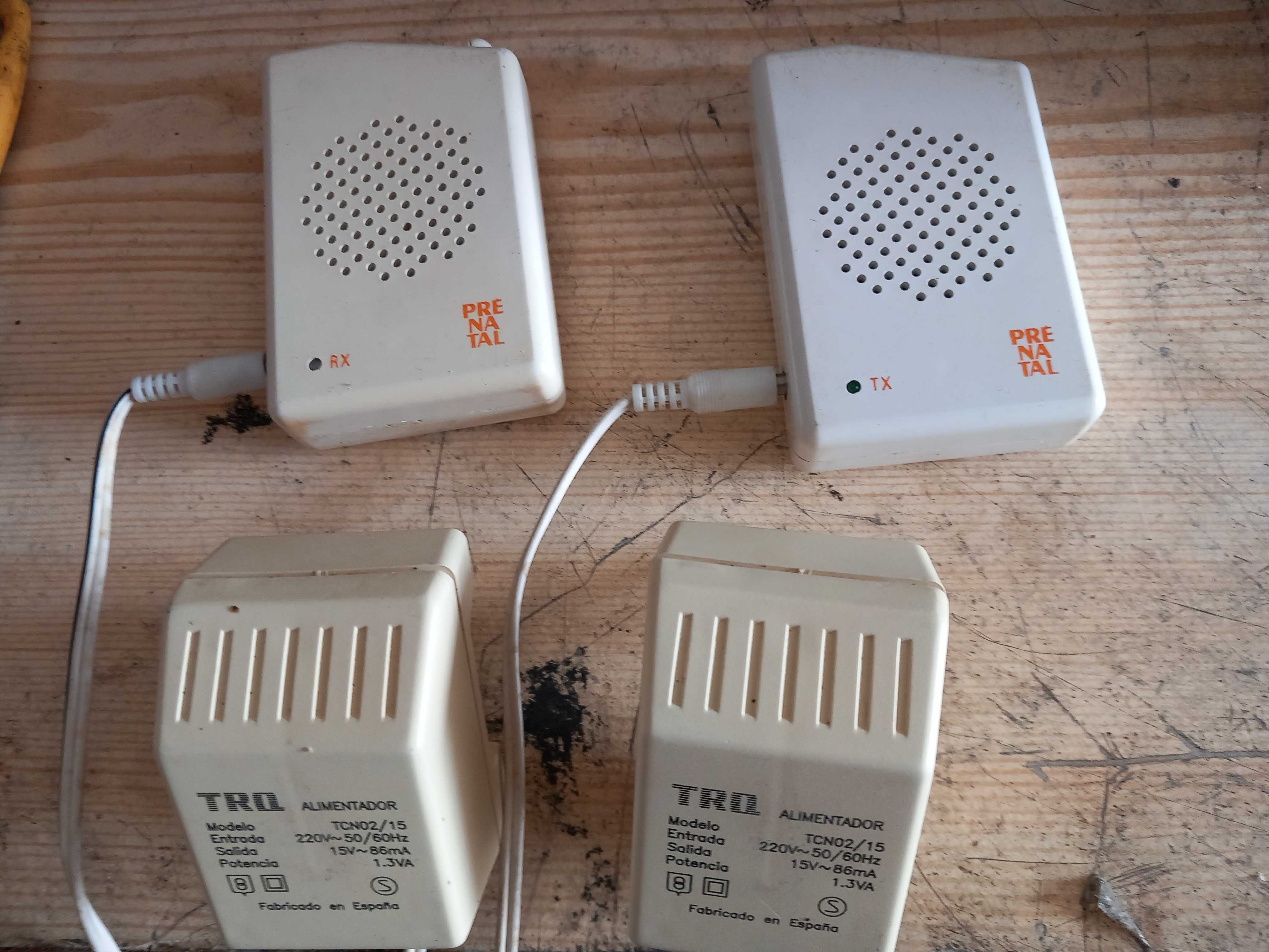 Intercomunicadores para vigilância de bebés.