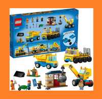 LEGO City 60391 Ciężarówki i dźwig z kulą