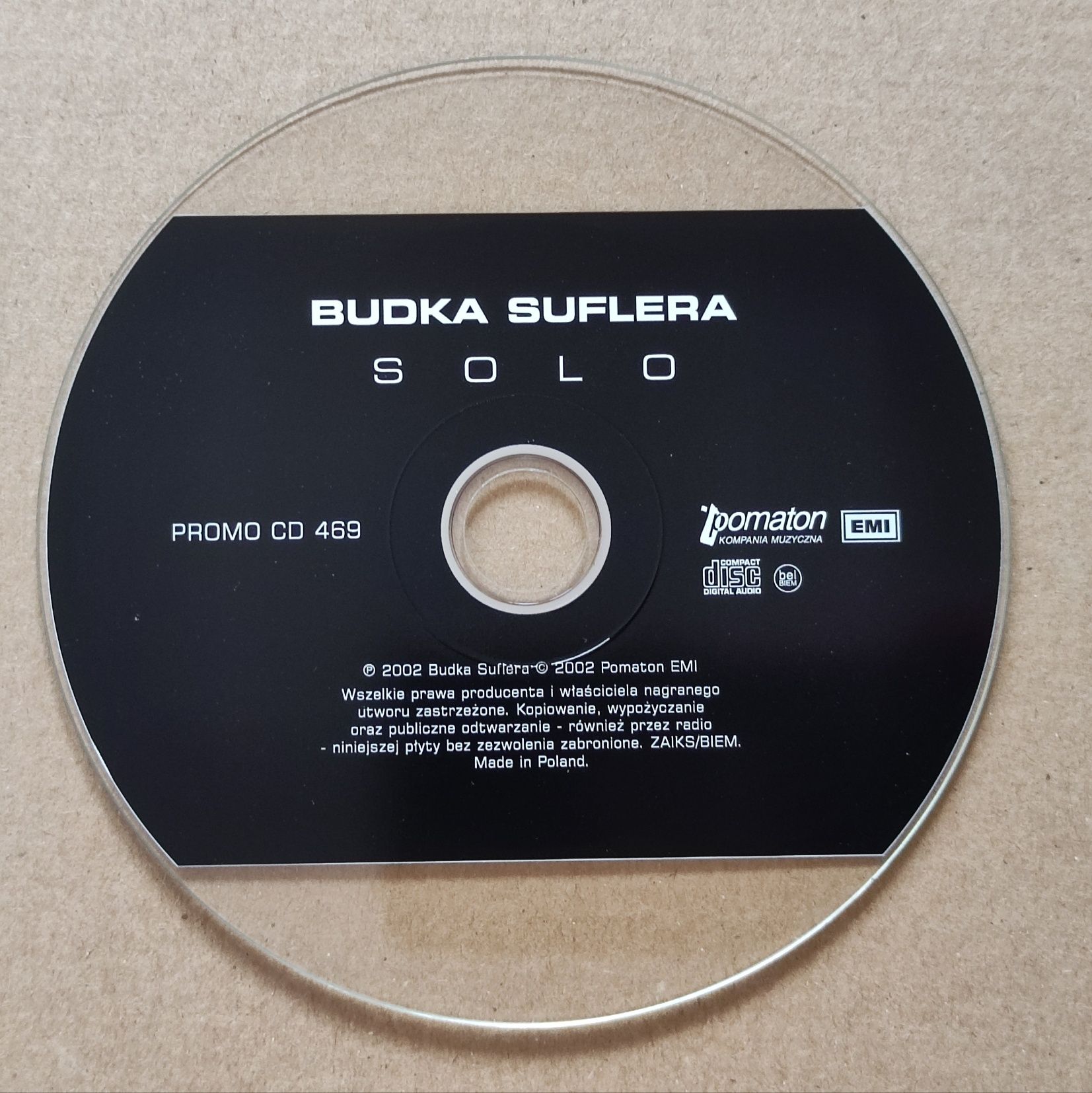 Budka Suflera Solo płyta CD singiel Promo unikat z 2004 roku.t