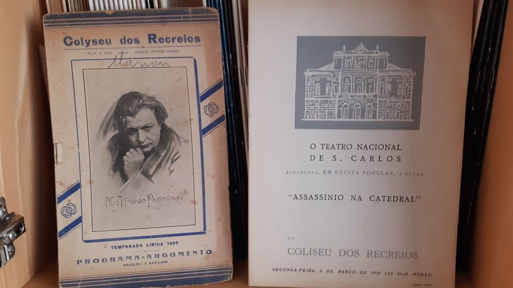 BAIXA DE PREÇO | + de 100 programas antigos Ópera Teatro Nacional de S