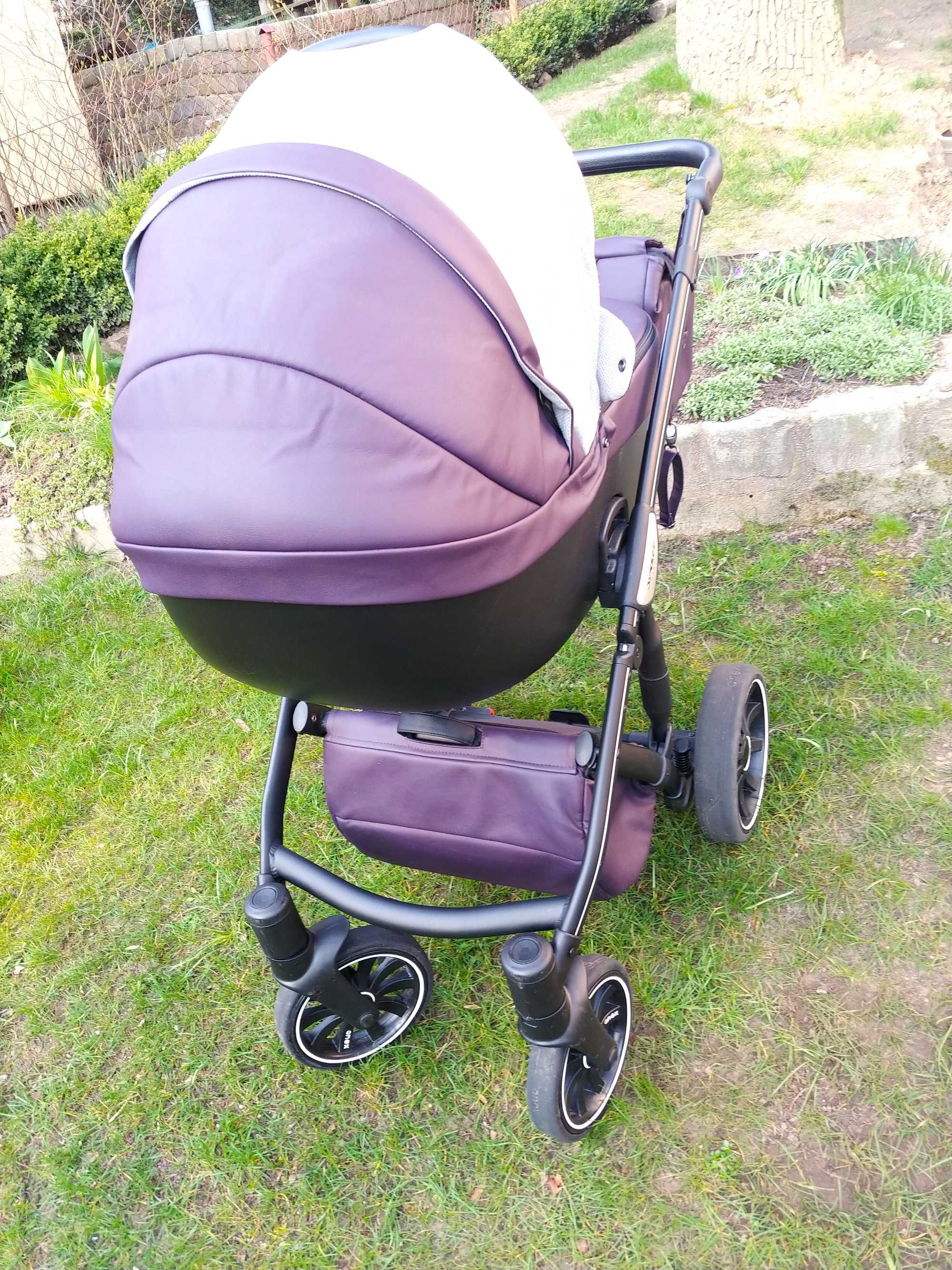 Wózek 2w1 Anex Sport Discovery Edition Limited Fiolet Ekoskóra