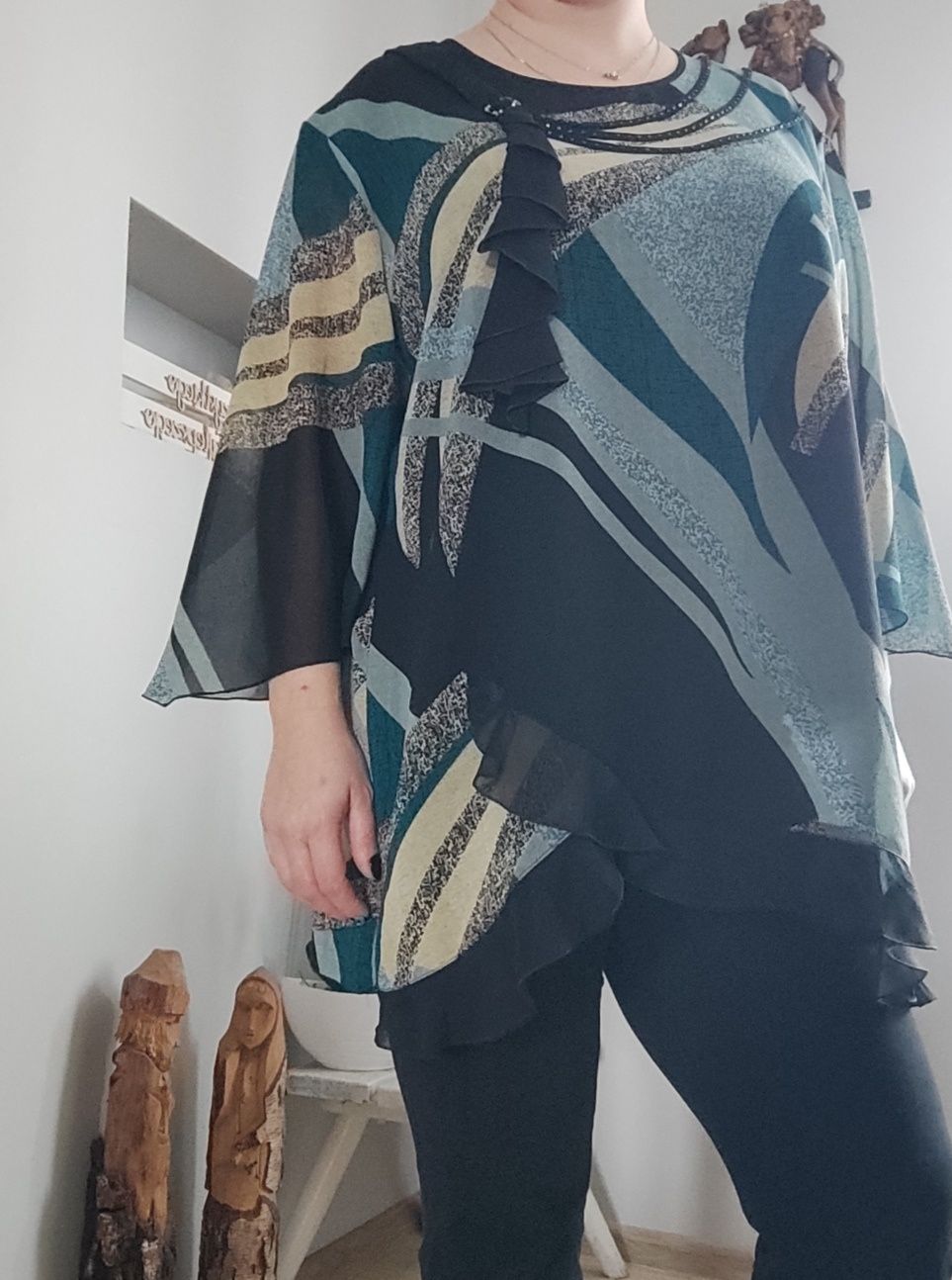Tunika koszulowa luźna plus size 4xl 5xl